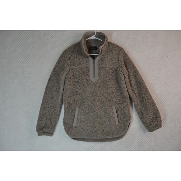 Abercrombie & Fitch Women's Medium Tan Soft A&F Sherpa Jacket - Picture 1 of 11